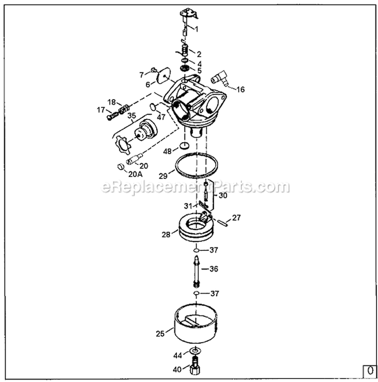 Page A Diagram and Parts List for 1051-2  Briggs and Stratton Pressure Washer